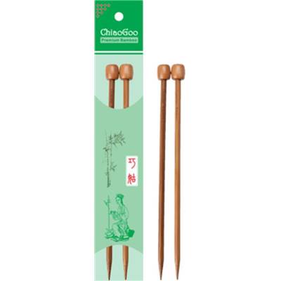 Aiguilles droites Bambou 33 cm - Chiaogoo