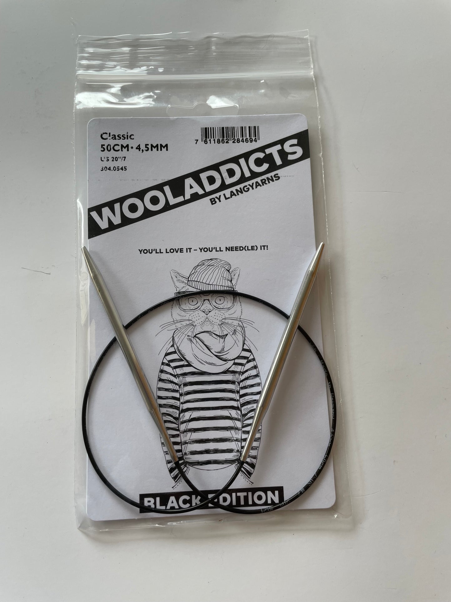 Aiguilles fixes Classic Black Edition 50 cm - ADDI