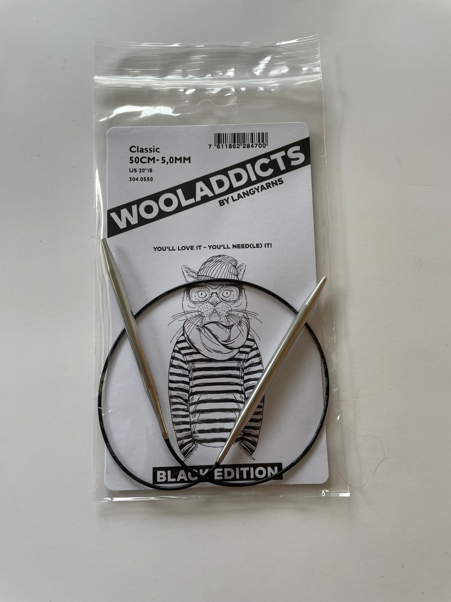 Aiguilles fixes Classic Black Edition 50 cm - ADDI
