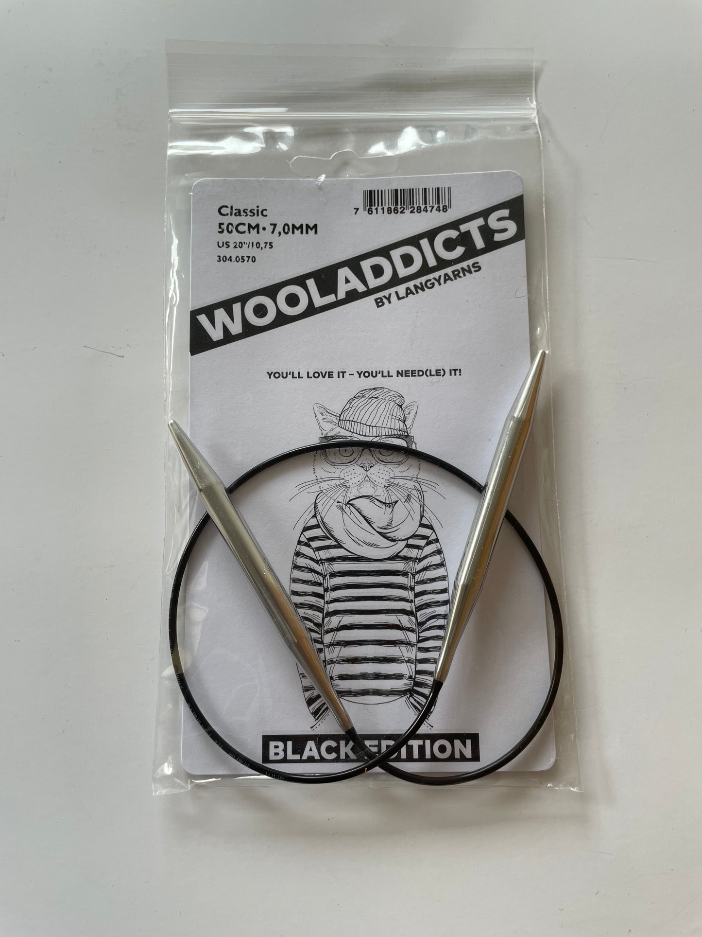 Aiguilles fixes Classic Black Edition 50 cm - ADDI