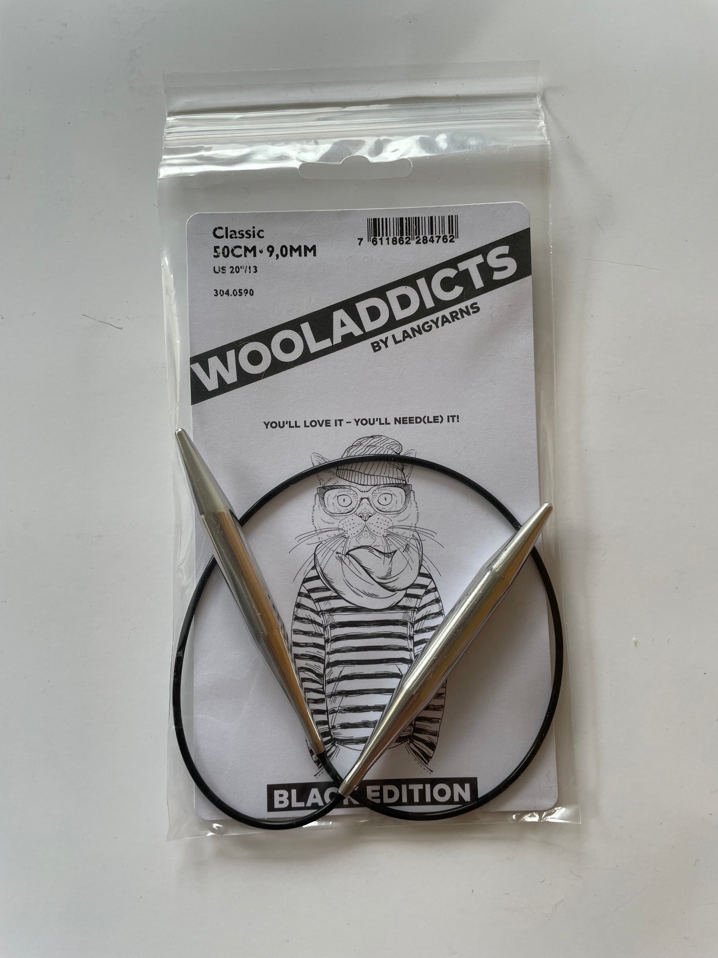 Aiguilles fixes Classic Black Edition 50 cm - ADDI