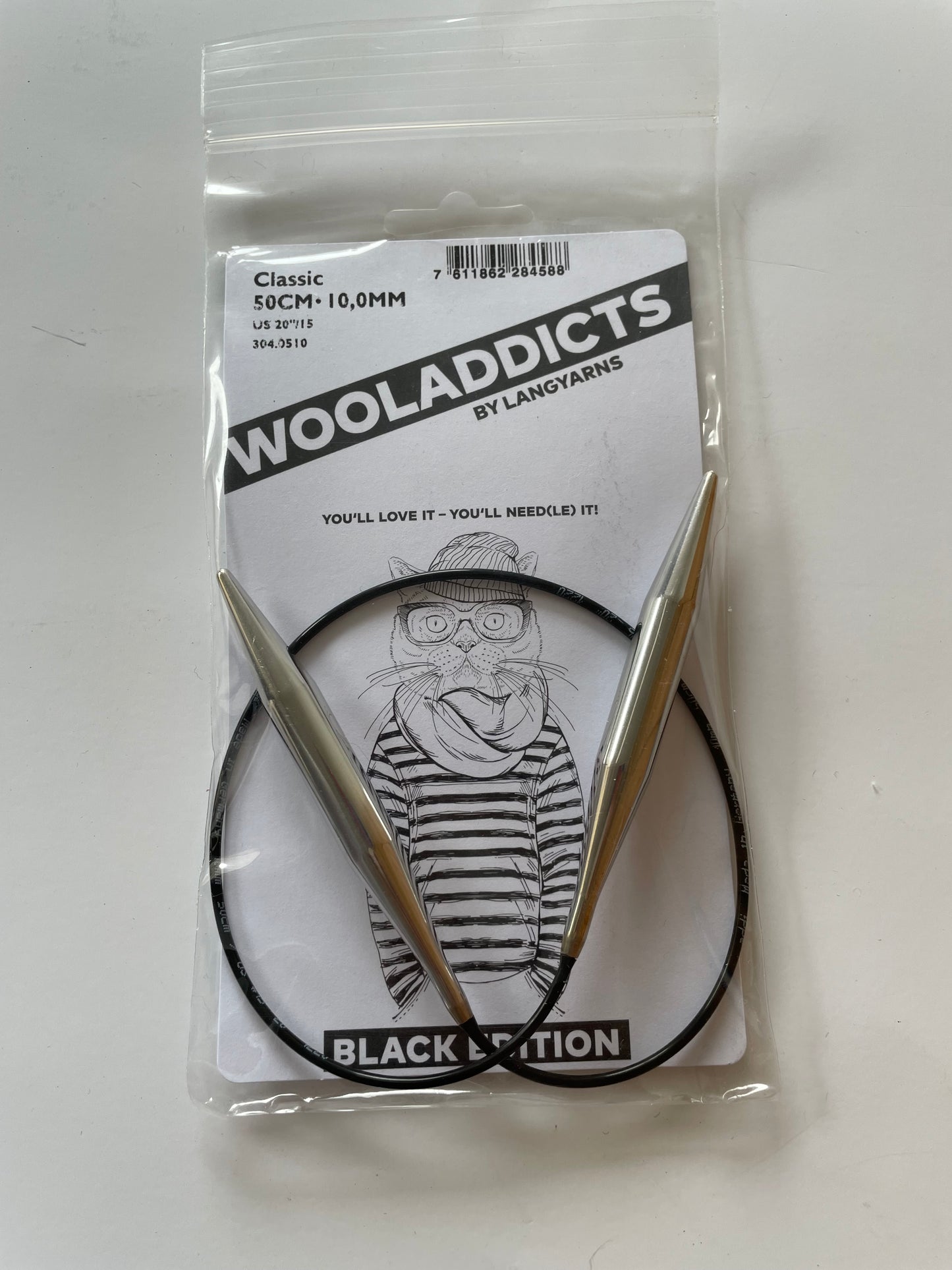 Aiguilles fixes Classic Black Edition 50 cm - ADDI