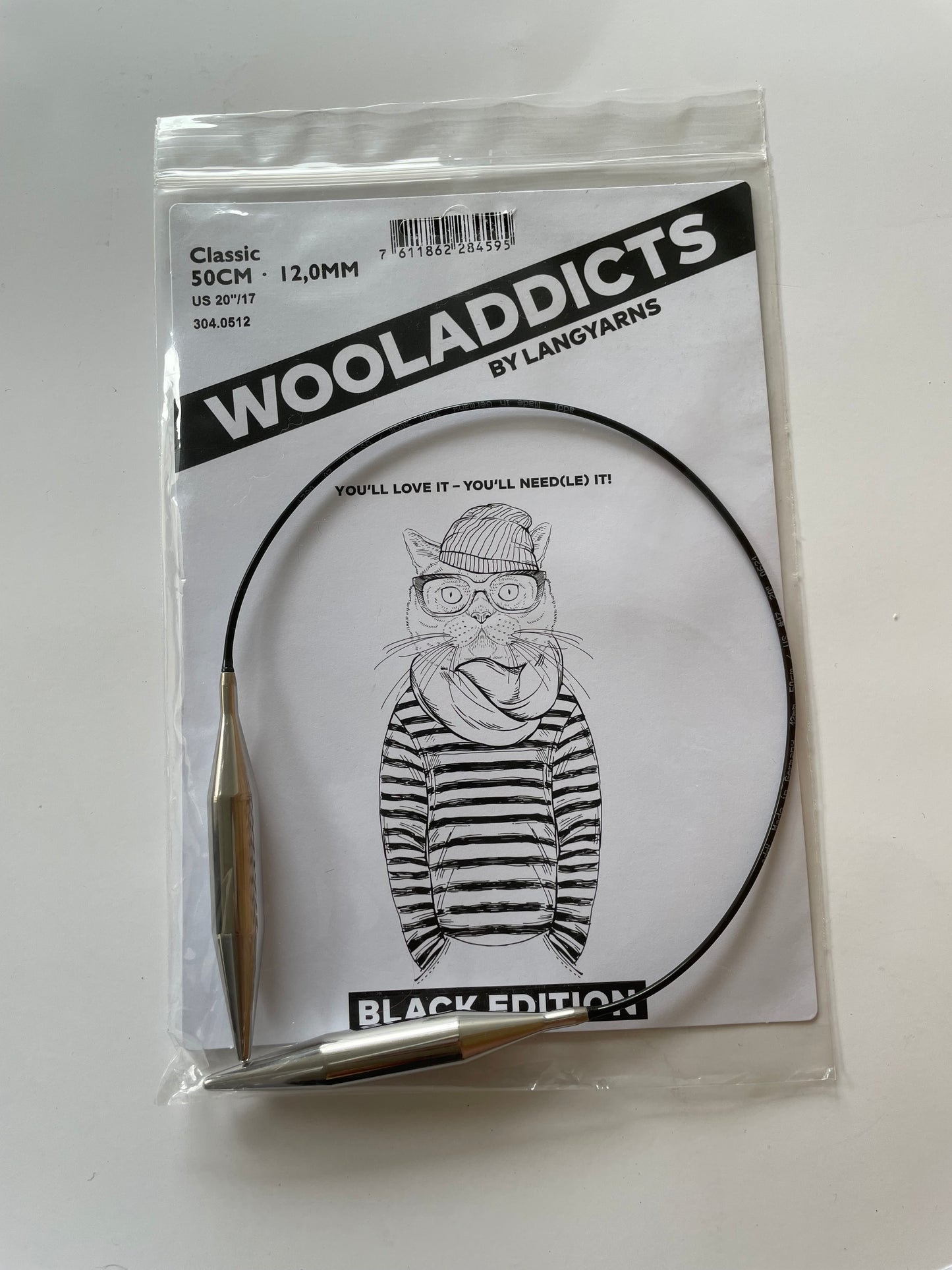 Aiguilles fixes Classic Black Edition 50 cm - ADDI
