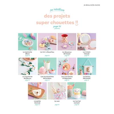 Je découvre le crochet !! + de 10 modèle - Déborah Marchand