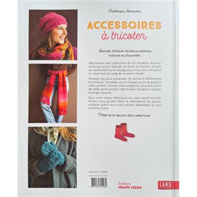 Accessoires à tricoter - 20 modèles réaliser pour un hivers chaud