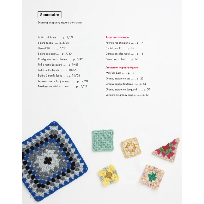 Dressing en granny square au crochet - 10 projet pour débuter