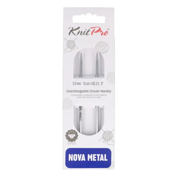 Aiguilles circulaires interchangeables NOVA 13 cm - KnitPro