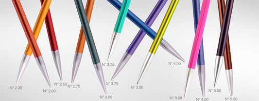 Aiguilles droites métals Zing 35 cm - Knit Pro
