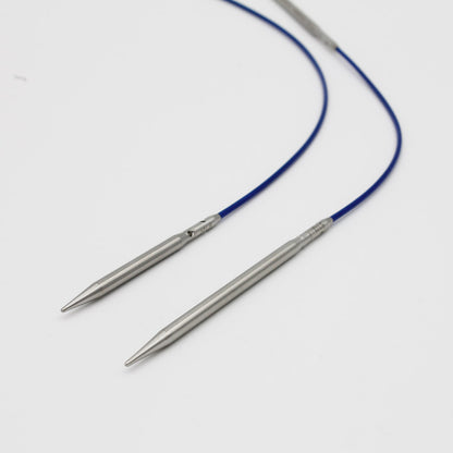 Kit d’aiguilles interchangeables Twist Shorties Bleu 2″ et 3″ (3,5mm à 5mm) - ChiaoGoo