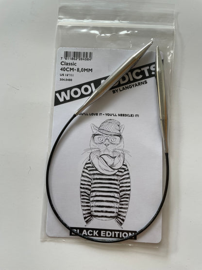 Aiguilles fixes Classic Black Edition 40 cm - ADDI