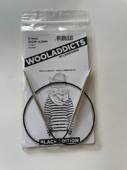 Aiguilles fixes Classic Black Edition 50 cm - ADDI