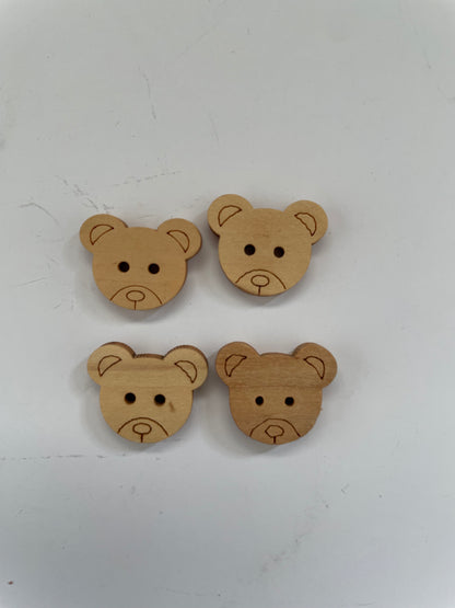 Boutons en bois Formes
