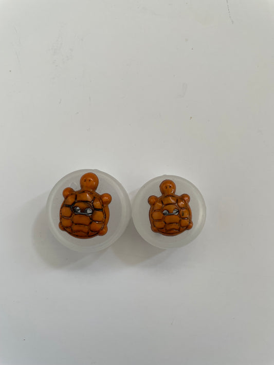Boutons Tortue Orange