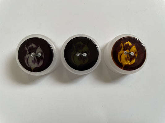 Boutons Rond tulipe 2 trous 23mm
